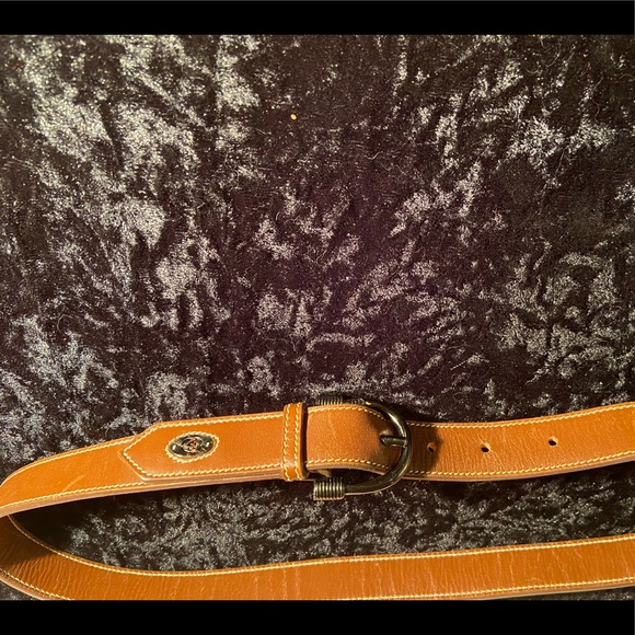 Women’s Vintage Tan Leather Classic Gucci Belt